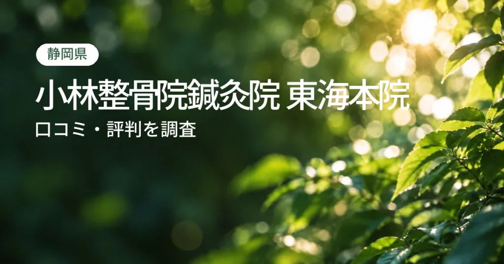 小林整骨院鍼灸院 東海本院の口コミ・評判